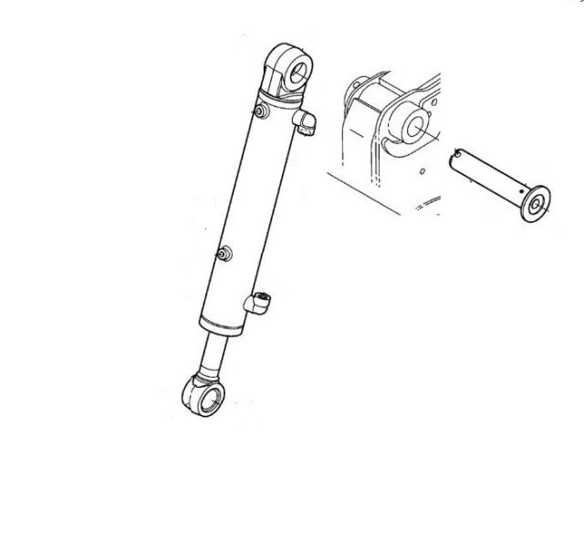 MMTractorParts.com: Hydraulic Bucket Tilt Cylinder - Kubota Skid